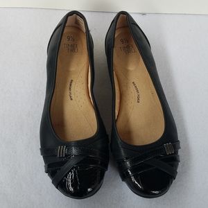 Time and Tru Memory Foam Black Flats